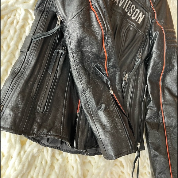 HARLEY DAVIDSON Leather Riding Jacket for Women, size Small - Picture 6 of 7